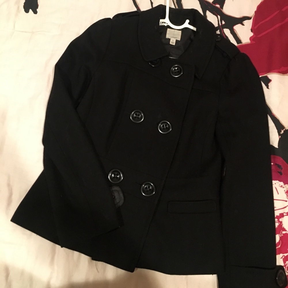 Halogen Wool Double Breasted Peacoat - image 1